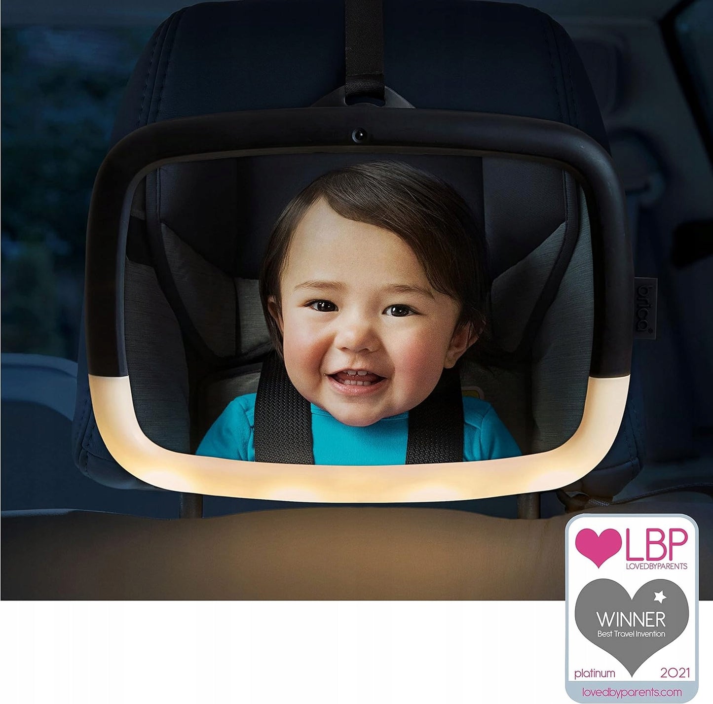 BRICA lustro do obserwacji dziecka LAMPKA + PILOT