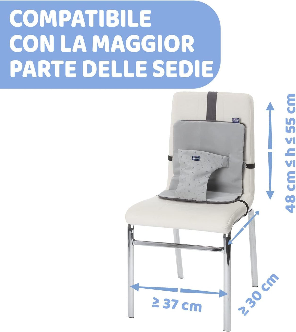CHICCO WRAPPY scaun de masă portabil pentru călătorii, fixat pe scaun