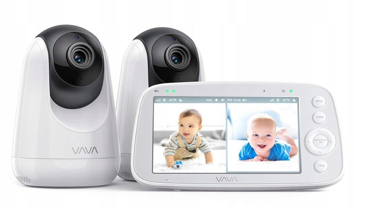 VAVA VA-IH009 monitor video pentru bebeluși 5" + 2 camere controlate de la distanță