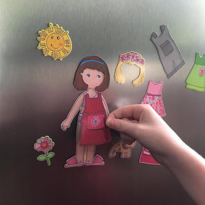 HABA układanka magnetyczna Ubierz Lilli 4 tła 54 magnesy