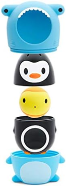 MUNCHKIN Sharky & Pals jucărie de baie 3în1 pește, pinguin, rechin
