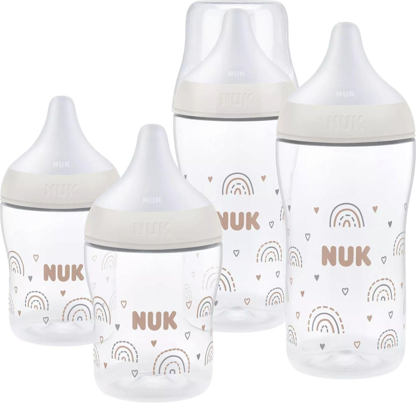 NUK Perfect Match Rainbow zestaw startowy butelki 150 / 260 ml 3m+