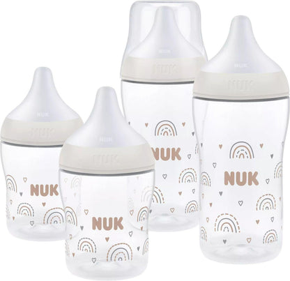 NUK Perfect Match Rainbow zestaw startowy butelki 150 / 260 ml 3m+