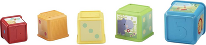 FISHER-PRICE Stack & Explore Blocks klocki o różnej wielkości 5 sztuk
