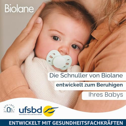 Biolane clemă din bumbac pentru suzetă, cu pandantiv