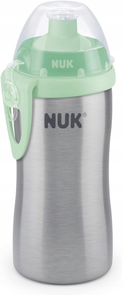 NUK Junior Cup fľaša z nehrdzavejúcej ocele náustok push-pull 215 ml