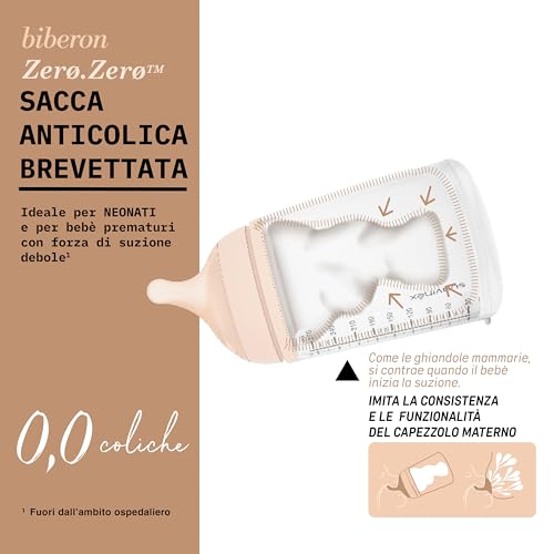 Suavinex Zero Zero biberon anticolici 180 ml S Light