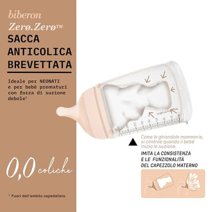 Suavinex Zero Zero biberon anticolici 180 ml S Light