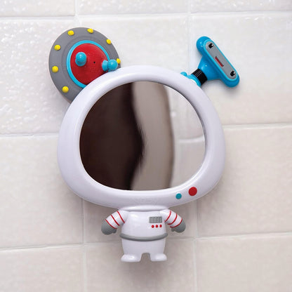 NUBY oglindă cu ventuză + 2 jucării pentru baie