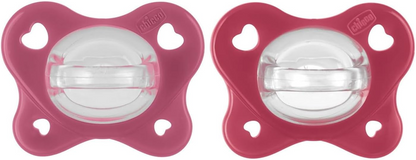 CHICCO Physioforma DUAL SOFT soothing silicone pacifiers x2