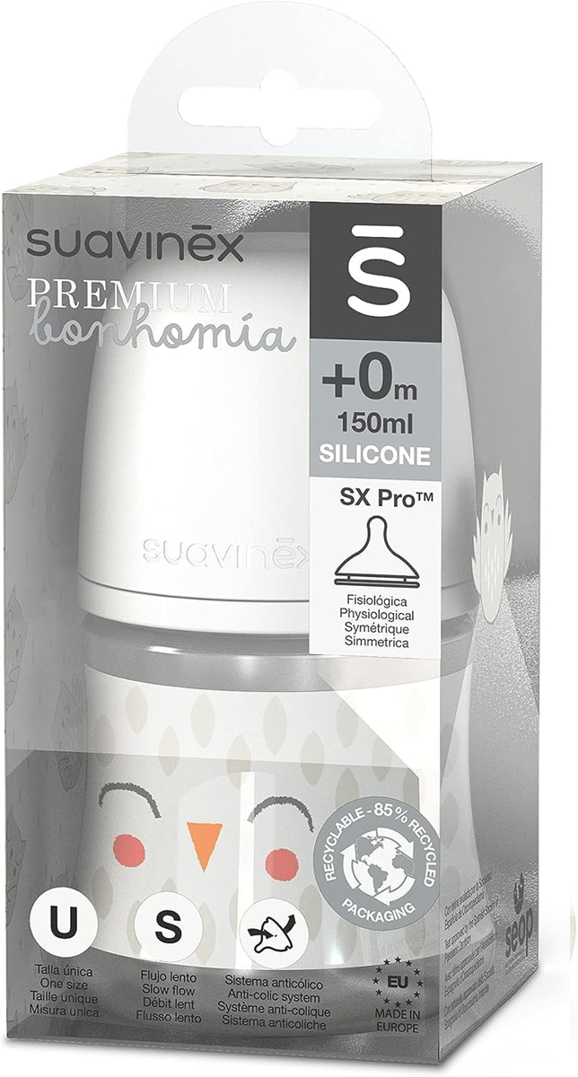 SUAVINEX PREMIUM biberon cu tetină SX PRO 150 ml 0m+