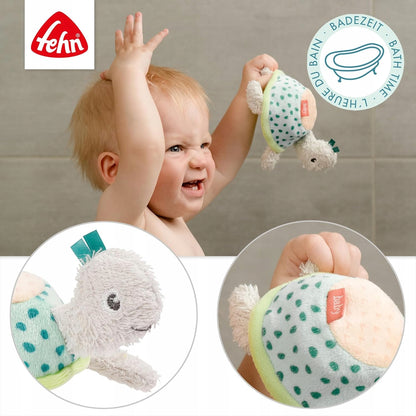 FEHN burete de baie jucărie pentru baie BROASCĂ 14 cm 0+