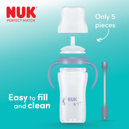 NUK Perfect Match kubek ze słomką 260 ml 8m+