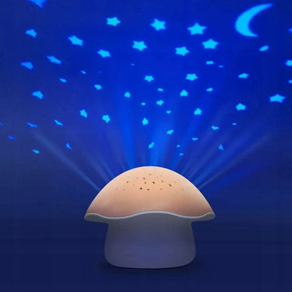 PABOBO Mushroom projektor gwiazd z melodiami i czujnikiem płaczu GRZYBEK