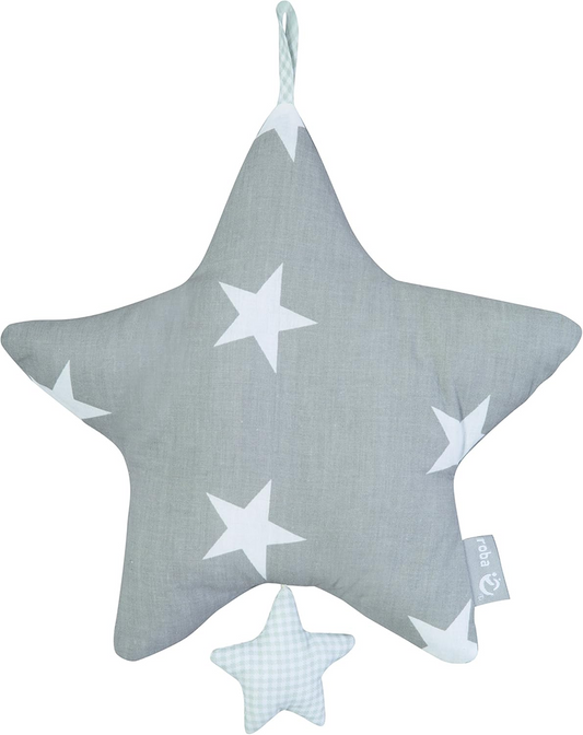 ROBA Little Stars jucărie muzicală suspendată pentru cărucior și pătuț 27 x 27 cm