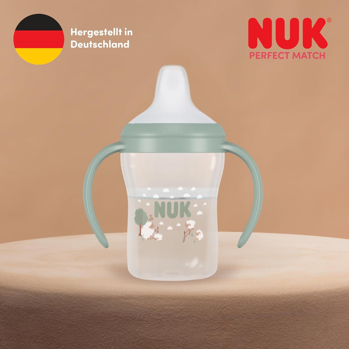 NUK Perfect Match kubek niekapek 150ml 6m+ ŚWIECI W CIEMNOŚCI