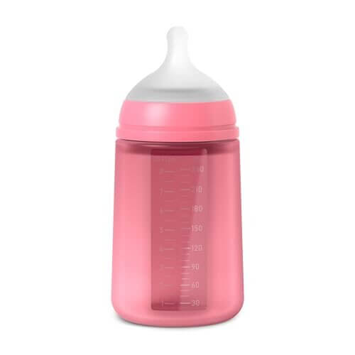 Suavinex SX Pro biberon din silicon 240 ml, debit mediu 3m+