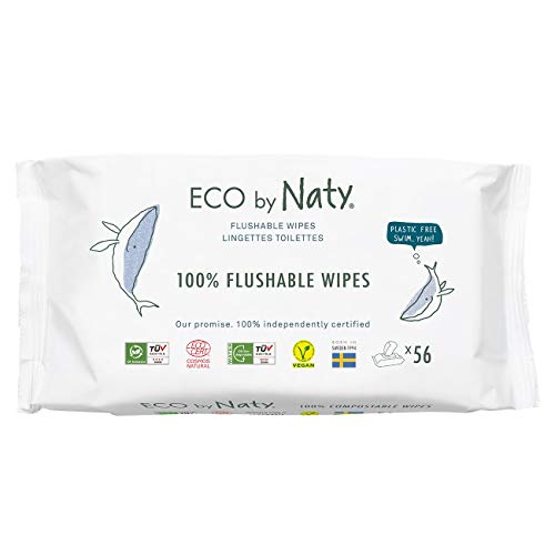 Eco by Naty újszülötteknek való toalettkendők, 56 db