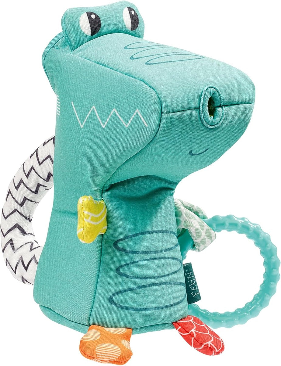 FEHN Plansch & Play crocodil stropitoare jucărie de baie 10 x 16 cm