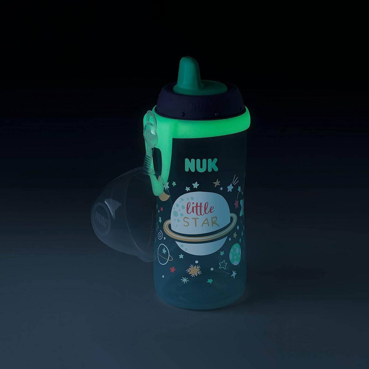NUK Kiddy Cup biberon fosforescent 300 ml 12 m+ COSMOS