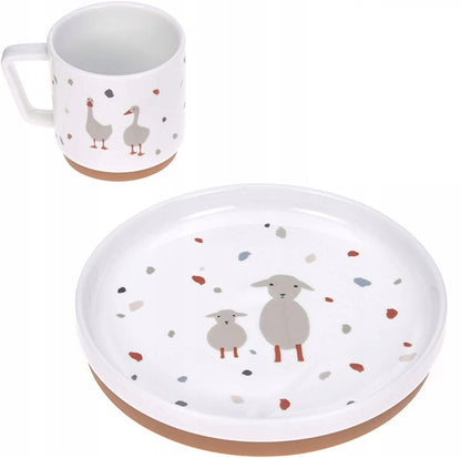 LASSIG Tiny Farmer set de veselă din porțelan