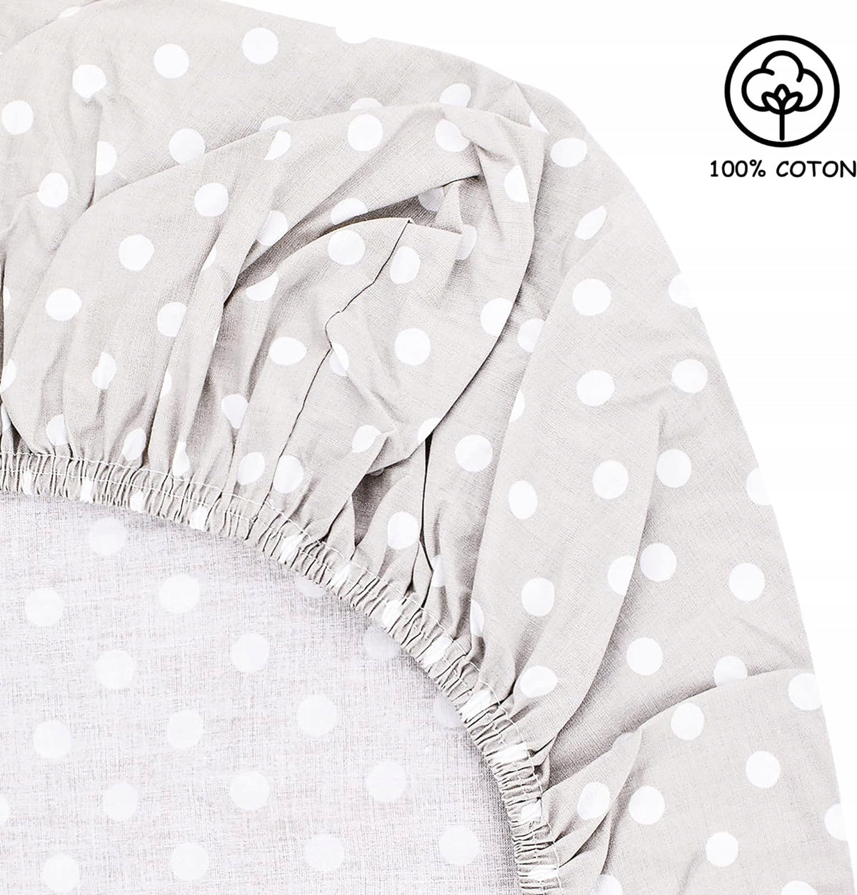 LOVELY HIPPO cearșaf cu elastic x2 + saltea impermeabilă Next2Me 83X50
