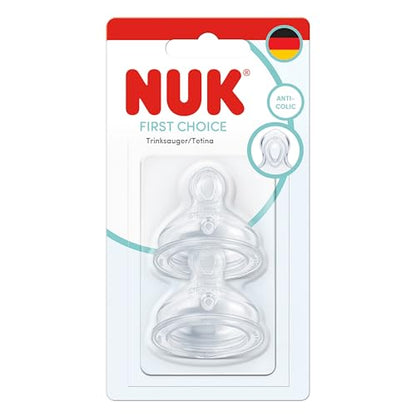 NUK First Choice smoczki do butelki od 6 mies. Flow Control 2 szt.