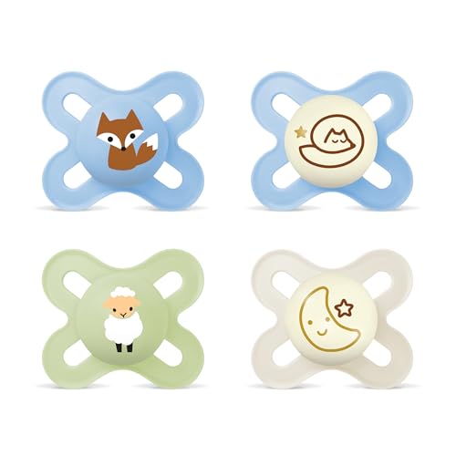 MAM Original Start suzete de calmare Day&Night 0-2m x4 LUMINOASE