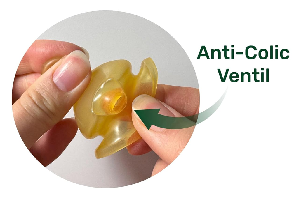 NIP Cherry Green butelka z lateksowym smoczkiem rozmiar S 150 ml