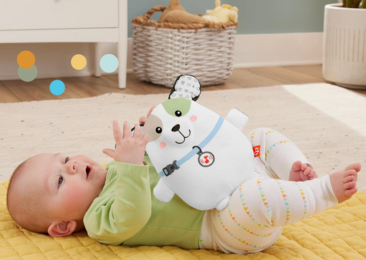 FISHER-PRICE Snuga Puppy przytulanka z melodiami i wibracjami SZCZENIAK 18 cm