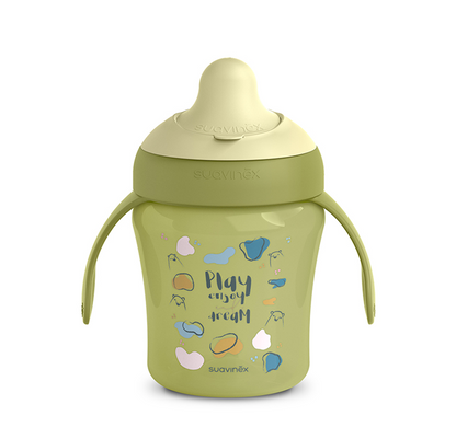 SUAVINEX Learning Cup kubek niekapek z twardym ustnikiem 200 ml 6 m+