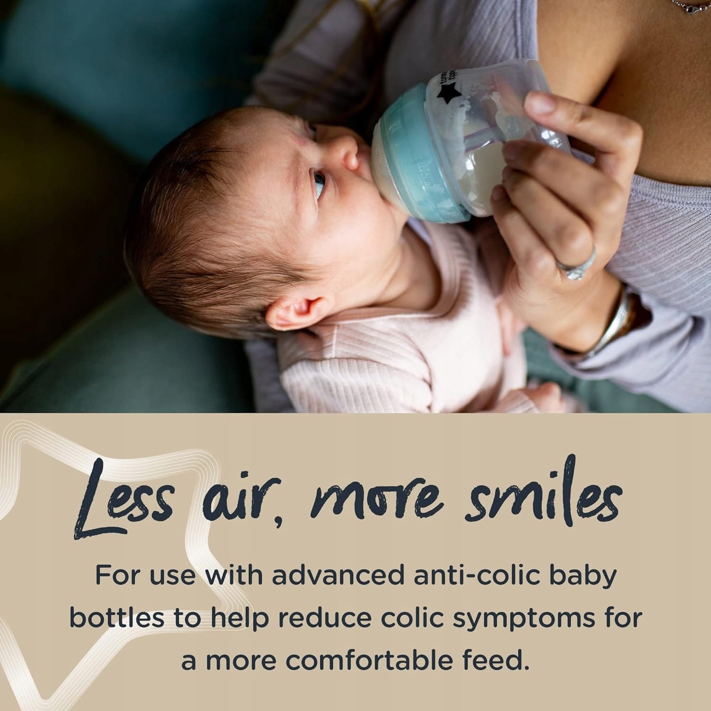 TOMMEE TIPPEE ADVANCED ANTI-COLIC cumik 3 hónapos kortól, 2 db