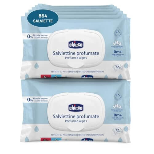 Chicco chusteczki wielozadaniowe dla niemowląt 864 szt. – zdjęcie 1
