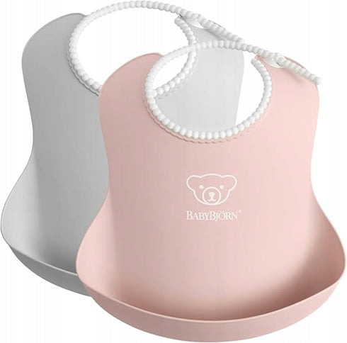 BABYBJORN bavetă din silicon cu buzunar x2