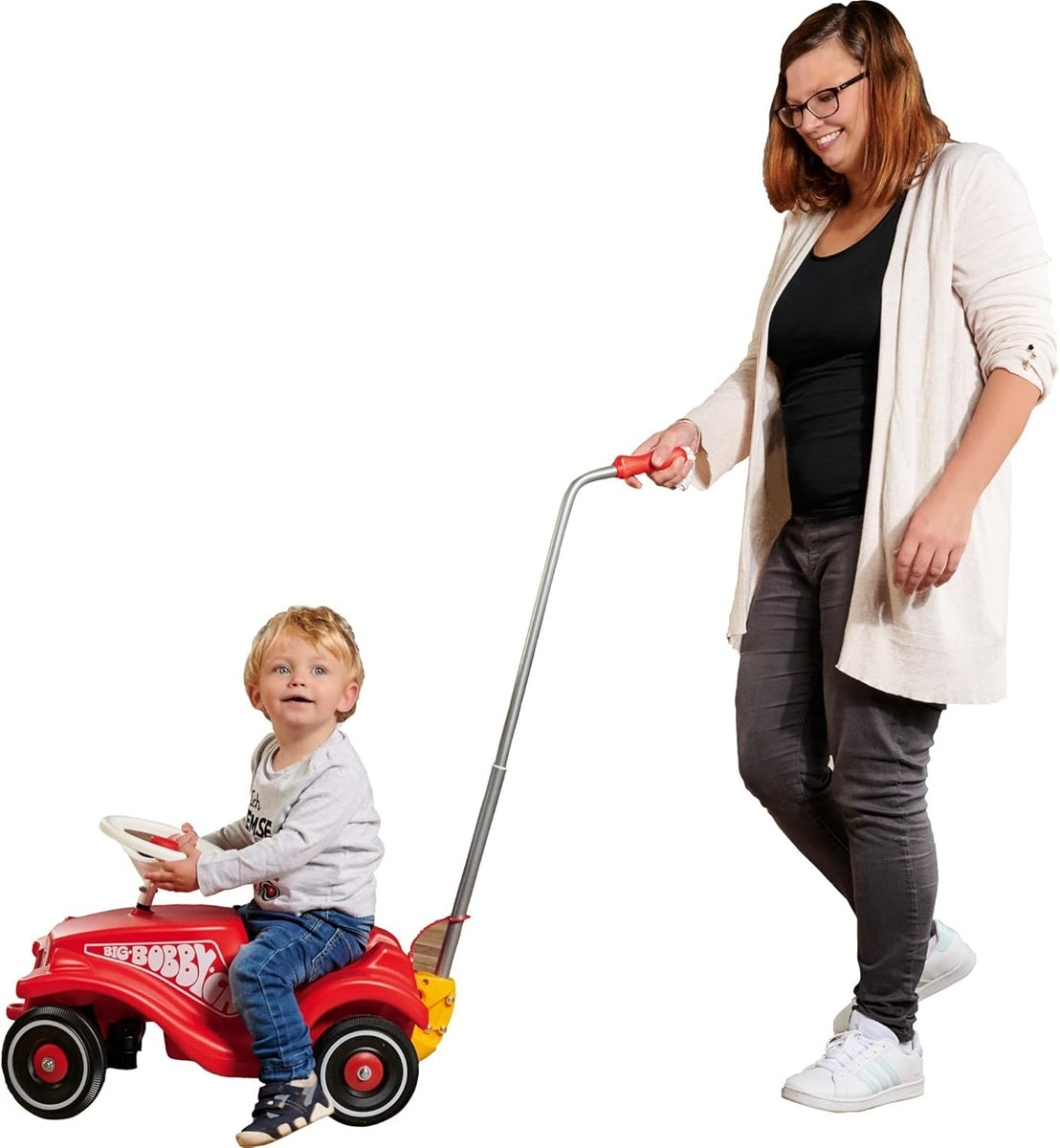 BIG mâner metalic reglabil pentru împins Bobby Car - 90-95 cm