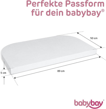 BABYBAY cearșaf cu elastic și membrană 89x50 cm