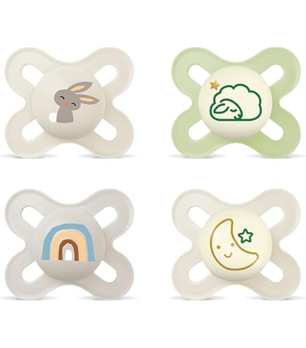MAM Original Start suzete de calmare Day&Night 0-2m x4 LUMINOASE