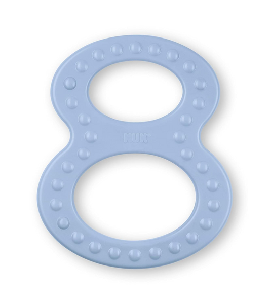 Jucărie de dentiție din silicon NUK, 2 bucăți, 6,5 x 8 cm, 0+