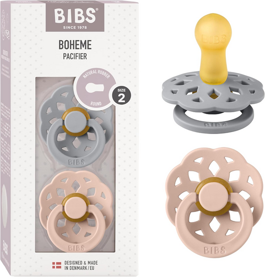 BIBS BOHEME smoczki uspokajające 2pack 6msc+