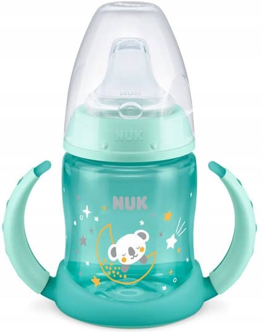 NUK Learner Cup cană 150 ml, indicator de temperatură, STRĂLUCEȘTE ÎN ÎNTUNERIC