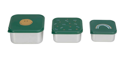 LASSIG Snackbox CUTII DIN OȚEL PENTRU GUSTĂRI x3