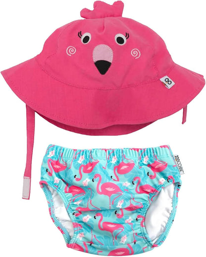 ZOOCCHINI scutec pentru înot + pălărie 3-6 luni