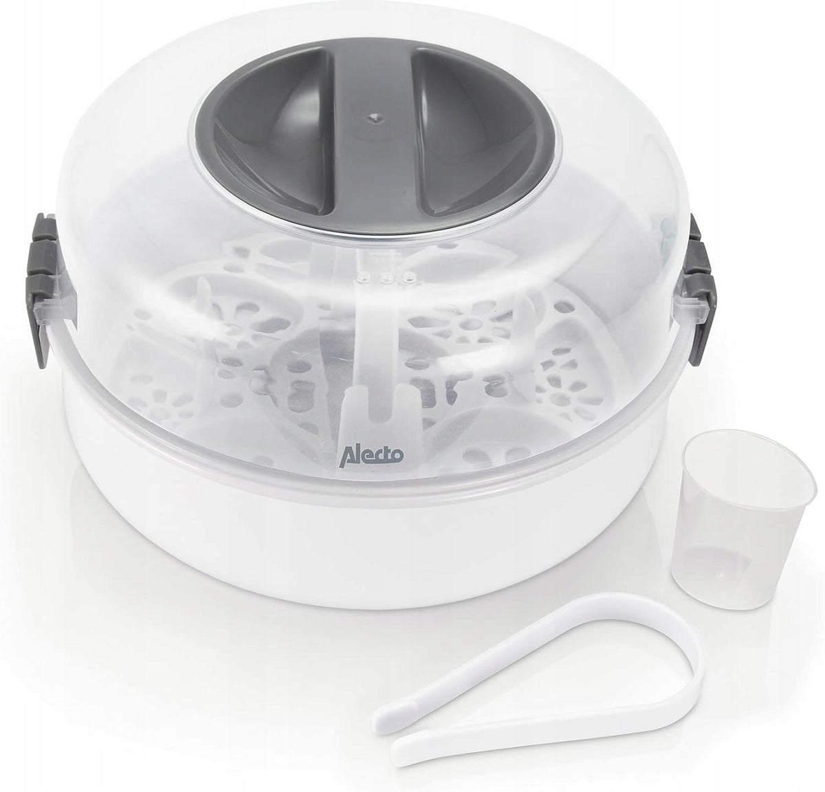 ALECTO BW-04 sterilizator cu microunde pentru 4 biberoane + clește și măsură