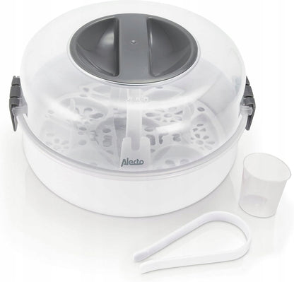 ALECTO BW-04 sterilizator cu microunde pentru 4 biberoane + clește și măsură