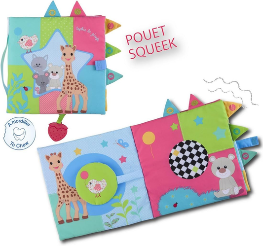 GIRAFA SOPHIE carte senzorială mare 30 x 30