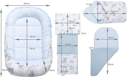 MEDIPARTNERS nest, insert, pillow, swaddle, blanket