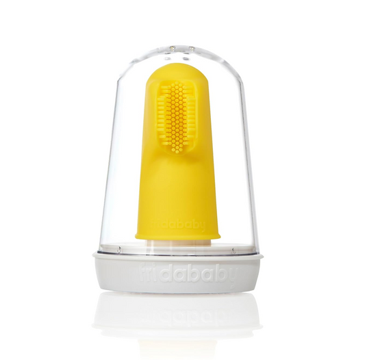 FRIDA BABY periuță de dinți din silicon pentru deget + cutie etui