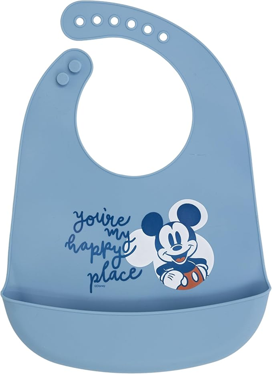 STOR silikónový podbradník s vreckom MICKEY MOUSE