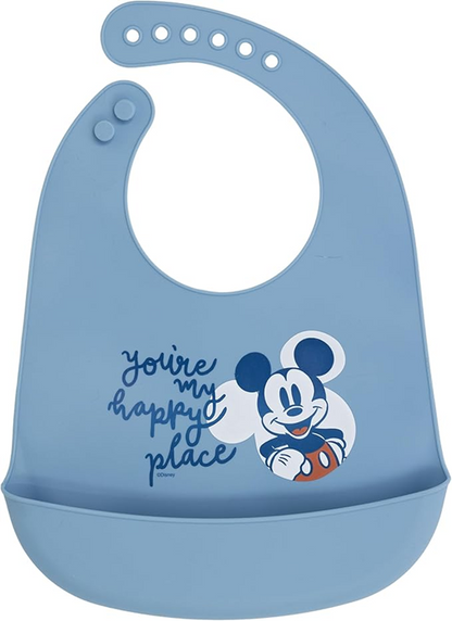 STOR silikónový podbradník s vreckom MICKEY MOUSE