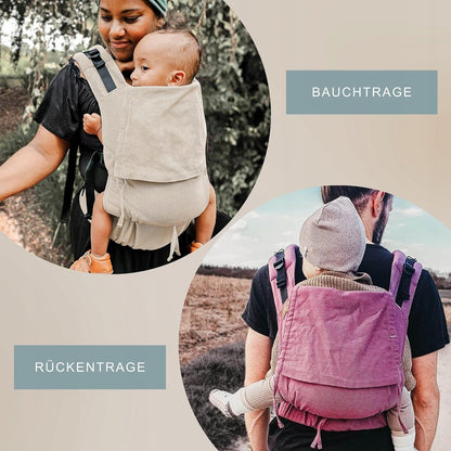 HOPPEDIZ Buckle 4in1 soft baby carrier